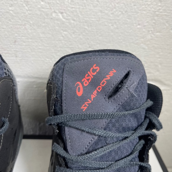 Asics Snapdown 3 1081A031 Black Gray Wrestling Shoes Lace up Men's 12.5 Wide - Picture 9 of 10